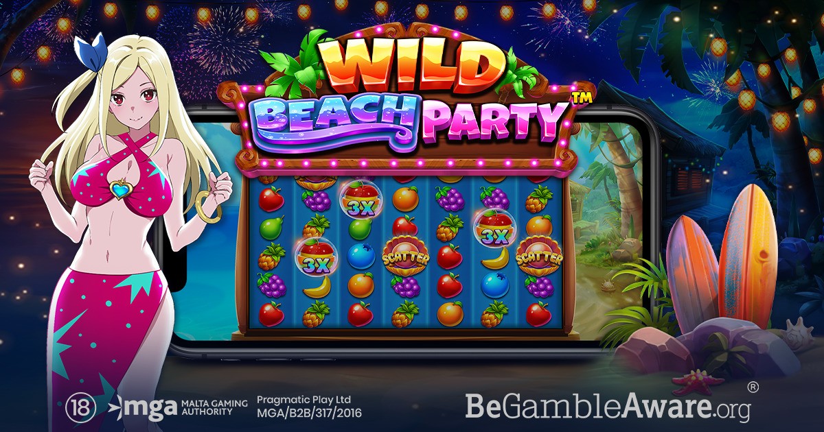 Wild Beach Party slot by Pragmatic Play – anime beach cluster pays slot